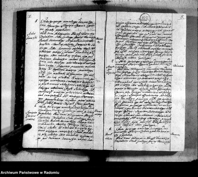 image.from.unit.number "Księga urzędnika stanu cywilnego gminy Tczowskiey do zapisania wszelkich aktów rok 1812"