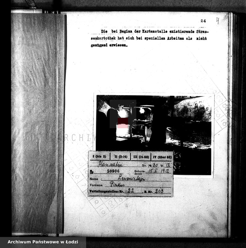 Obraz 7 z jednostki "[Album: Karten Abteilung. Pracownicy, działalność, fotografie, wzory kart]"