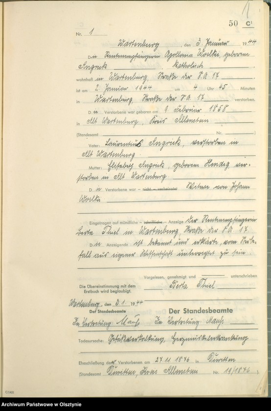 image.from.unit.number "Sterbebuch /Zweitbuch/ Nr 1 - 213"