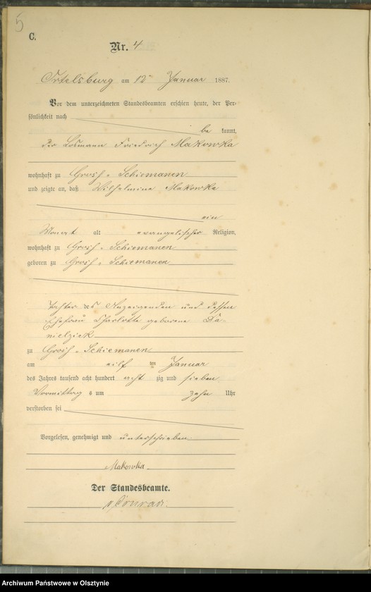 image.from.unit.number "Sterbe-Haupt-Register Nr 1 - 52"