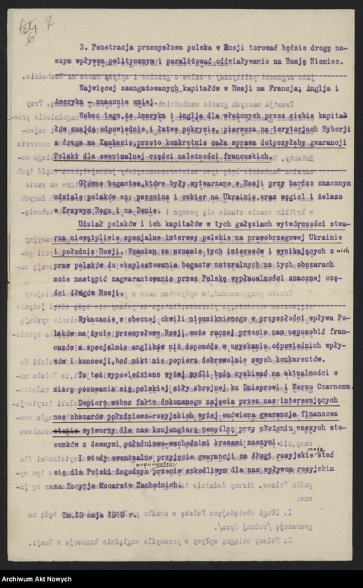 image.from.unit.number "Memoriały i korespondencja osób prywatnych w sprawach ogólnych polityki wewnętrznej i zagranicznej"