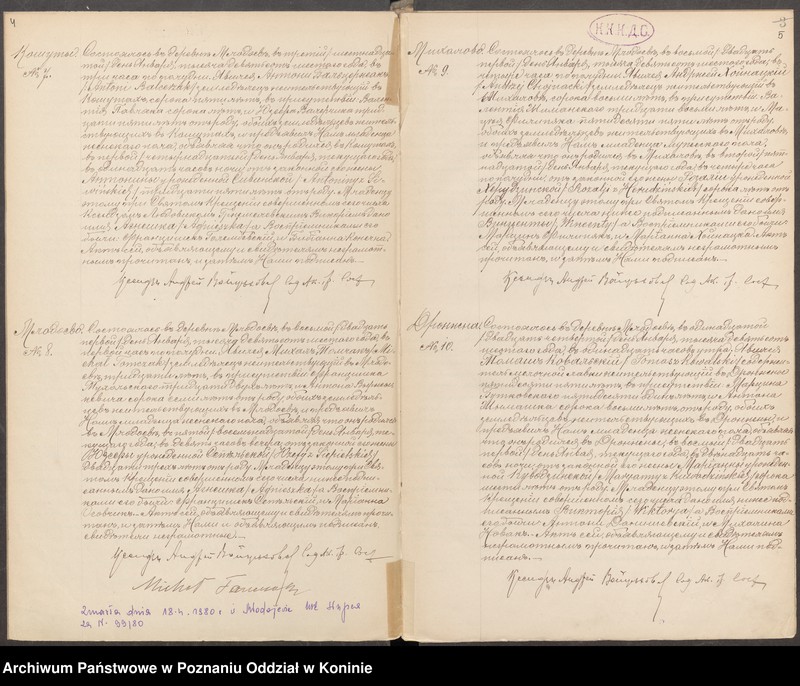 Obraz 5 z jednostki "Księga akt urodzenia, małżeństwa, zgonu [za] 1906 rok"