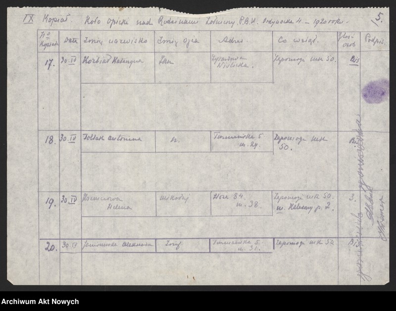image.from.unit.number "Koło Opieki nad Rodzinami Żołnierzy w Warszawie (Pokwitowania)"
