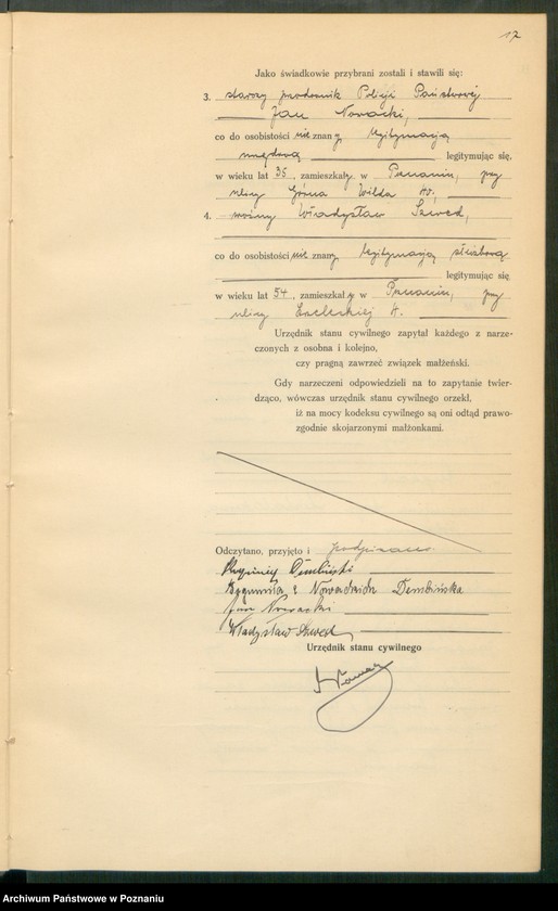 Obraz 19 z jednostki "Księga miejscowa małżeństw tom V [Rejestr główny małżeństw]"