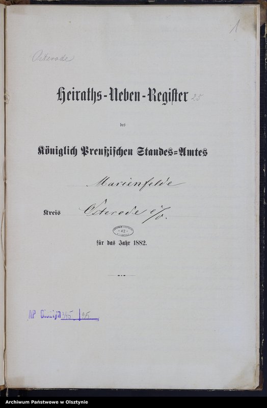 image.from.unit.number "Heiraths-Neben-Register Nr 1 - 24"