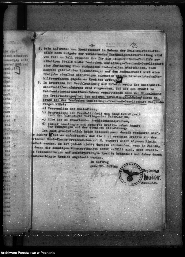 Obraz 17 z jednostki "Kredyty dla przesiedleńców z Rzeszy i miejscowych Niemców"