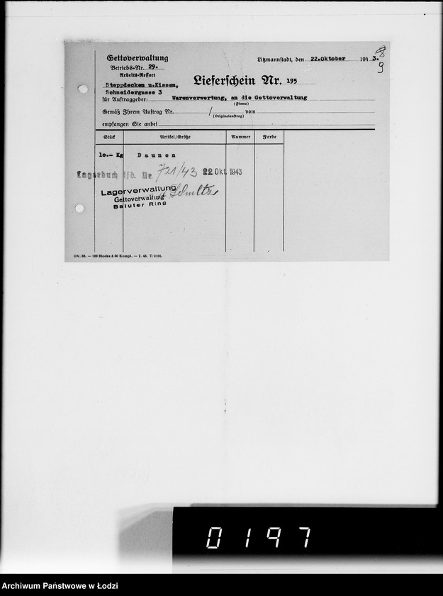 Obraz 13 z jednostki "Einnahme Anweisungen"