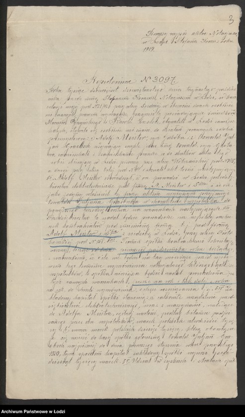 Obraz 5 z jednostki "Adolf Meister i S-ka- warsztaty elektrotechniczne i biuro instalacyjne"