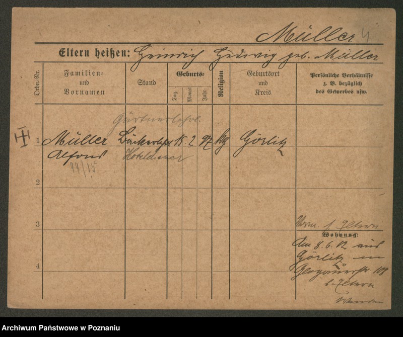 Obraz 6 z jednostki "Müller (samotni mężczyźni)"