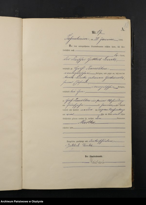 image.from.unit.number "Geburts-Haupt-Register Nr 1 - 205"