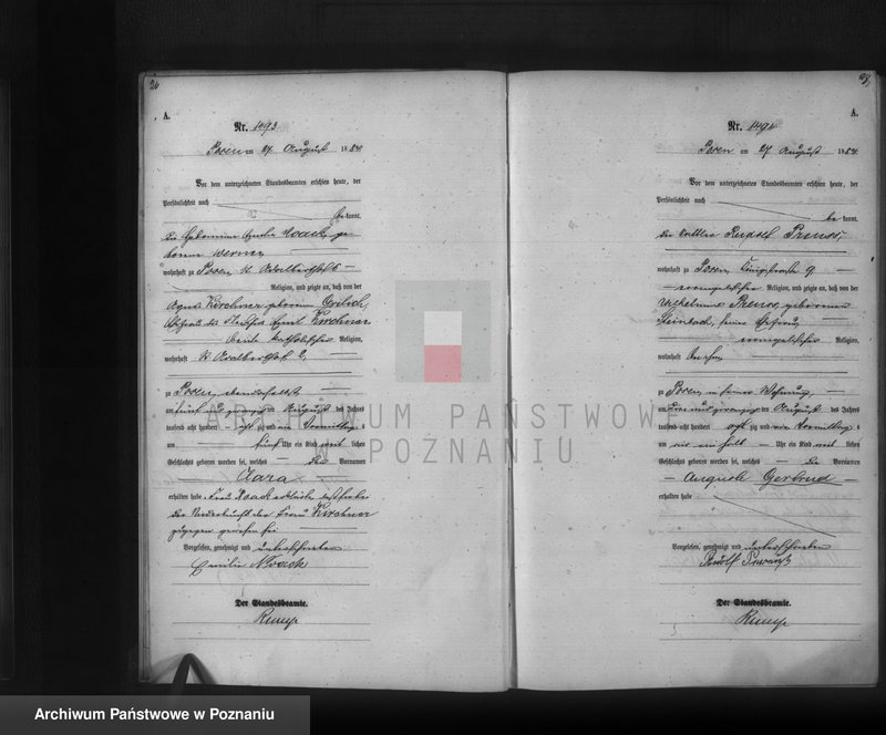 Obraz 15 z jednostki "Księga urodzeń t. IV"