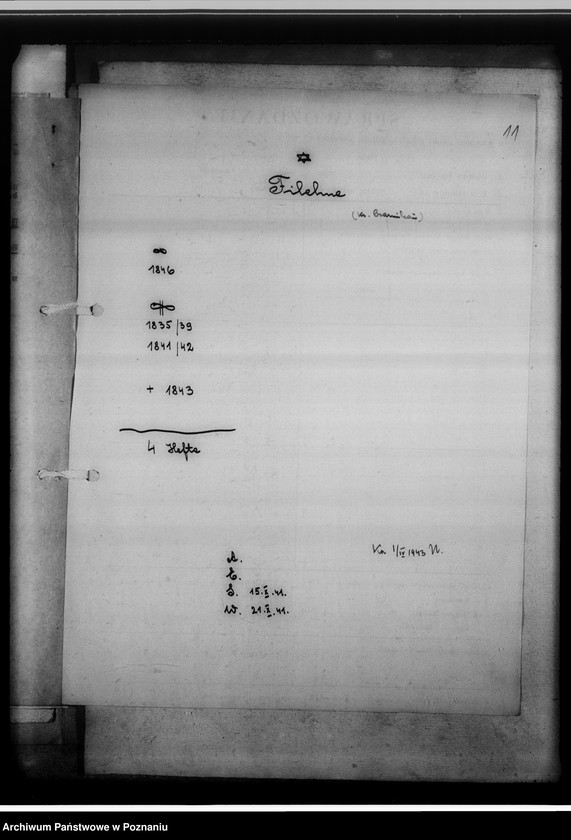 Obraz 15 z jednostki "Personenstandsregister der Judengemeinde /[owiaty: czarnkowski, obornicki, szamotulski]"