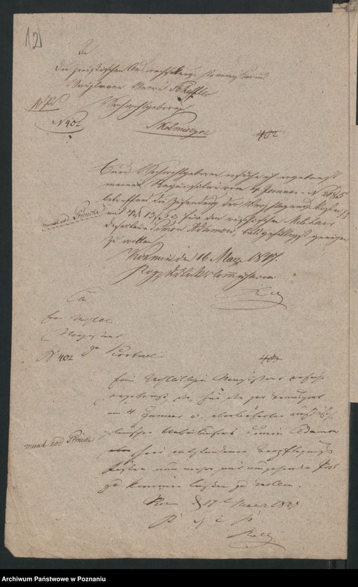 Obraz 16 z jednostki "A. betr. die Auslieferung des russischen Dezerteurs Simon Adamow aus Kalisch"