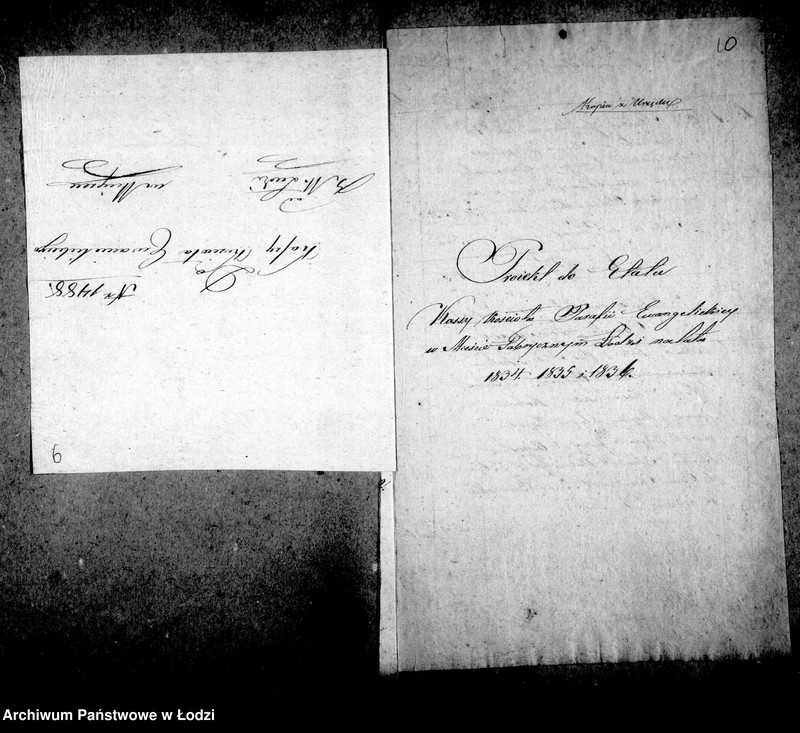 Obraz 16 z jednostki "Akta tyczące się kasy kościelnej parafii ewangelickiej Łódź"