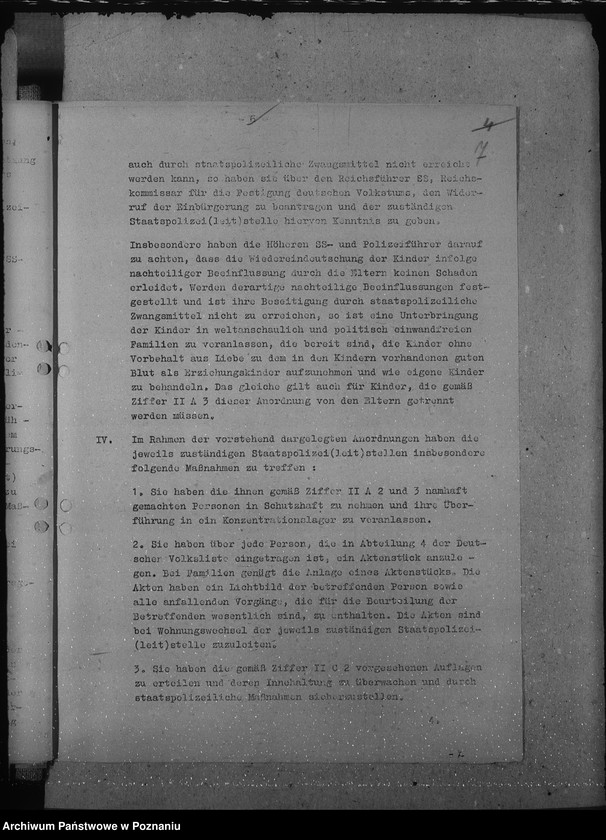 Obraz 12 z jednostki "Behandlung der angehörigen der Abteilung III und IV."