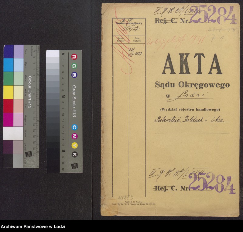 Obraz 2 z jednostki "Maks Bieberstein, Moszek Pinkus Goldach, Samuel Chołodenko, Aria Chołodenko- przędzalnia i sprzedaż przędzy"