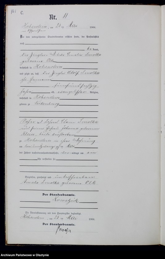 image.from.unit.number "Sterbe-Neben-Register Nr 1 - 38"