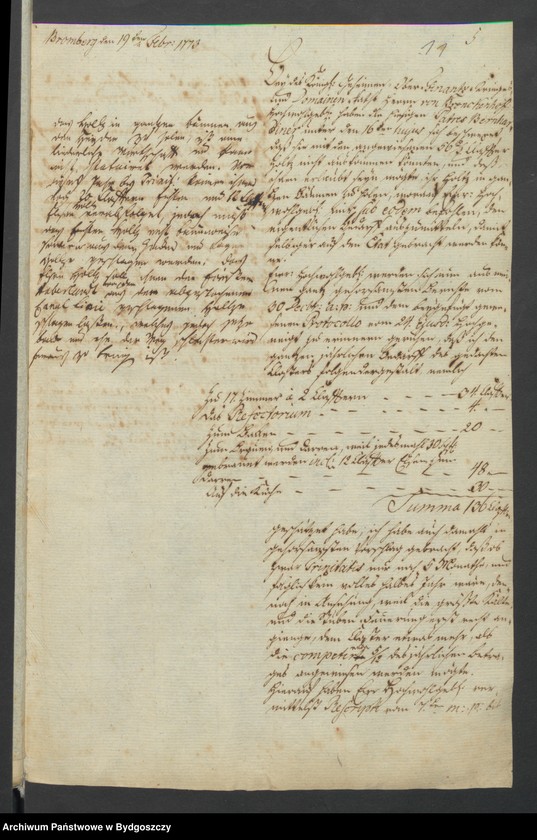 image.from.unit.number "Acta wegen des dem Bernardiner Closter zu Bromberg zu verabfolgenden freien Brennholzes"