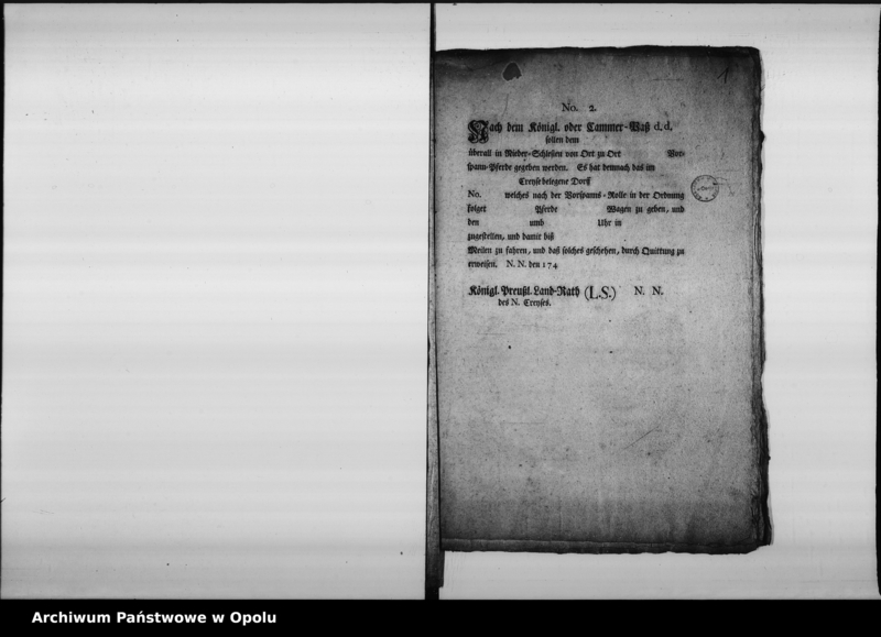 Obraz 5 z jednostki "Acta vom Vorspann - Wesen Vol. I 1742 bis 1812"