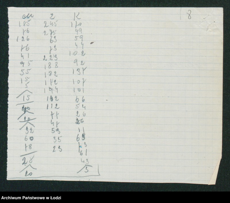 Obraz 10 z jednostki "[Akta III-go Komisariatu Milicji Obywatelskiej - spisy wolnych lokali, rowerów i motocykli]"