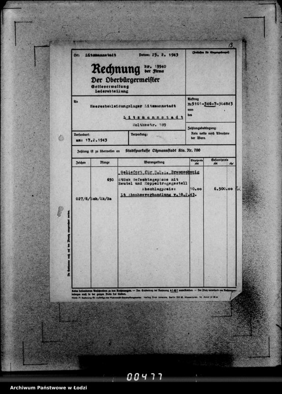 Obraz 17 z jednostki "346 Gefechtsgepäck m.Beutel u.Tornister 39 m.Auslieferung"