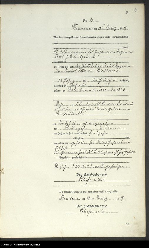 Obraz 16 z jednostki "Księga zgonów"