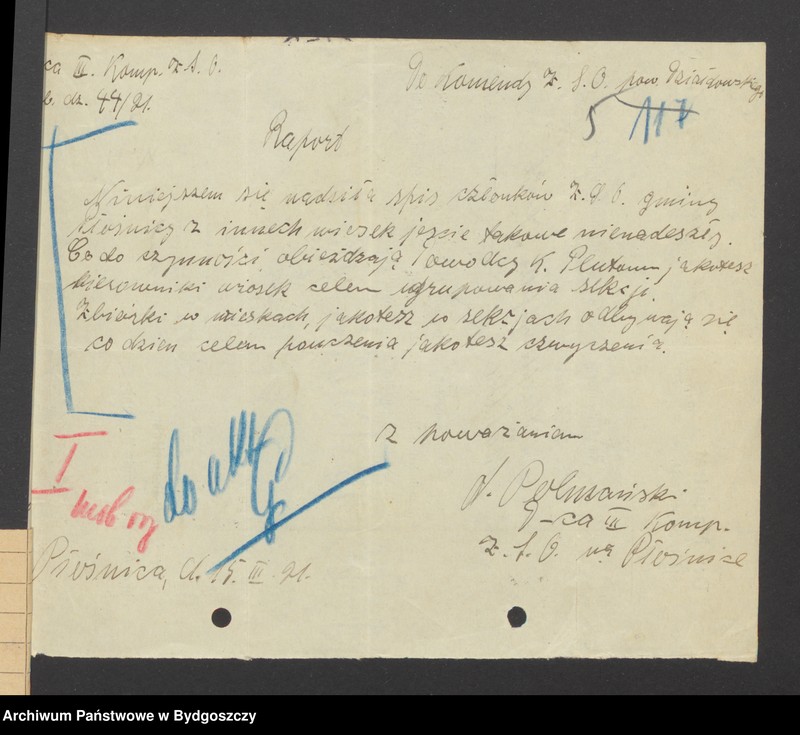 image.from.unit.number "Akta organizacyjno-mobilizacyjne [odnośnie struktury, organizacji, liczebności, rozlokowania członków Zachodniej Straży Obywatelskiej i ich uzbrojenia]"