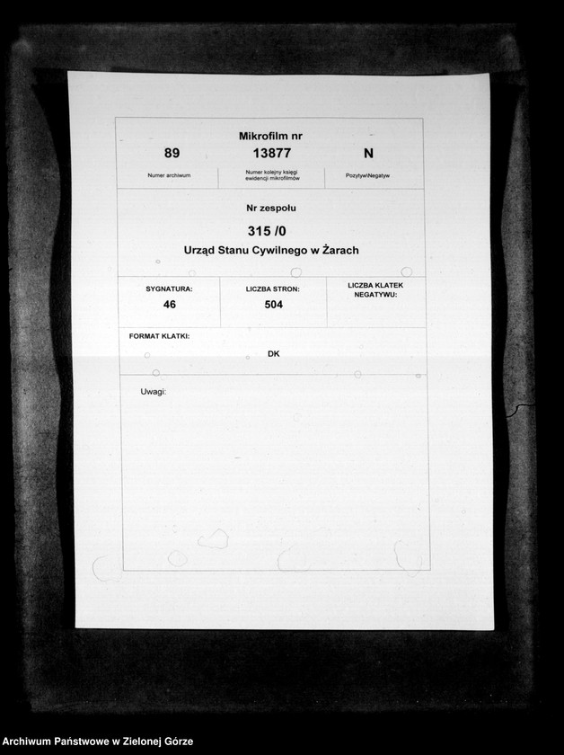 image.from.unit.number "[Księga akt urodzenia rok 1891-Żary miasto]"