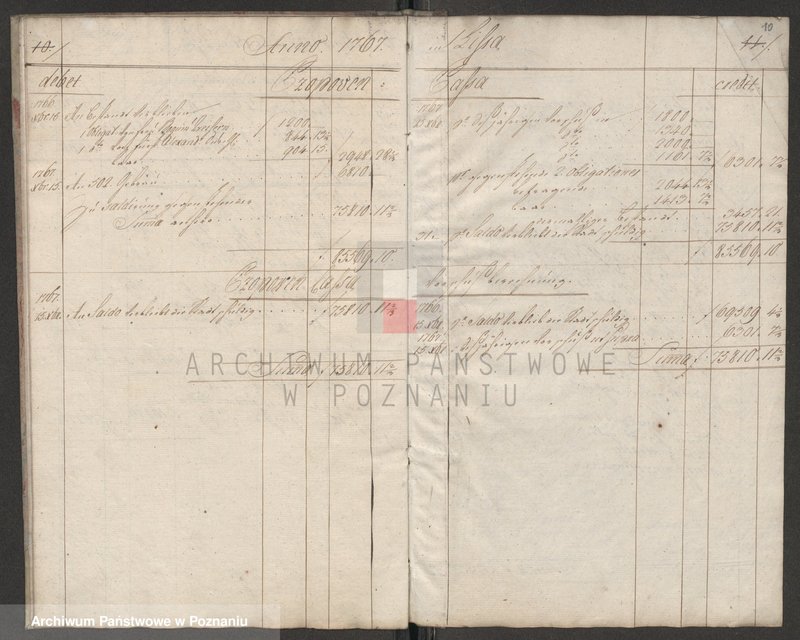 Obraz 12 z jednostki "Generalrechnung der Stadt Lissa; język niemiecki"