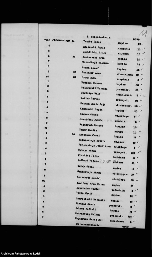 Obraz 14 z jednostki "Rejestr poborczy"