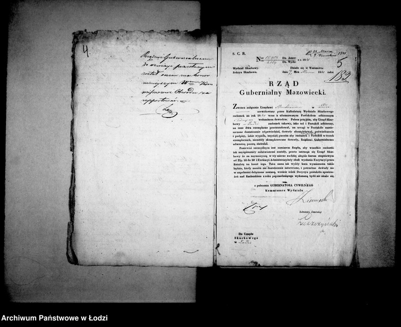 Obraz 8 z jednostki "[Korespondencja z Wydziałem Sarbowym Rządu Gubernialnego Mazowieckiego]"