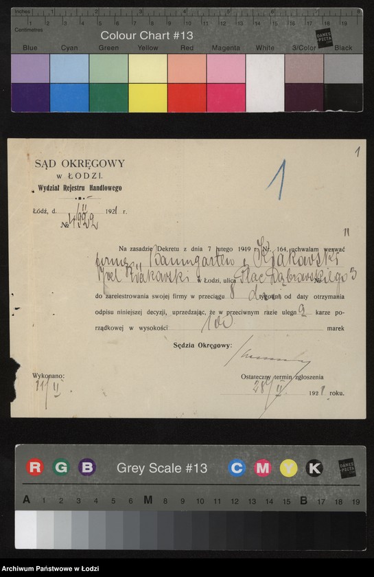 Obraz 3 z jednostki "Baumgartner i Krakowski- wykańczalnia, farbiarnia i tkalnia"