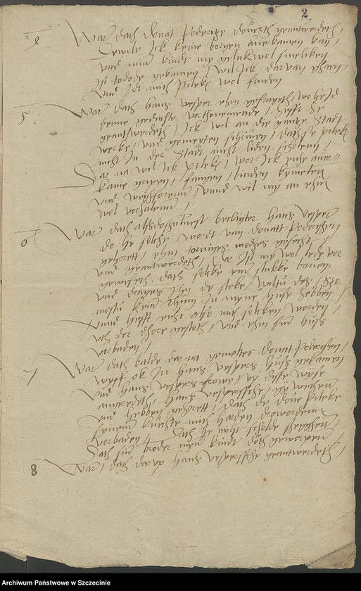 image.from.unit.number "Hans Vesper und Ehefrau contra Donat Pedentz und Ehefrau in po einer Bürgschaft."