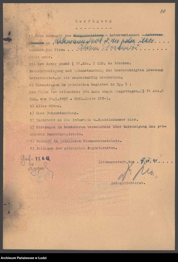 Obraz 12 z jednostki "„Abram Poznański” – sprzedaż pończoch i manufaktury"