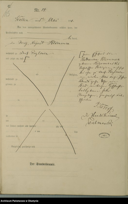 image.from.unit.number "Sterbe-Haupt-Register Nr 1 - 27"