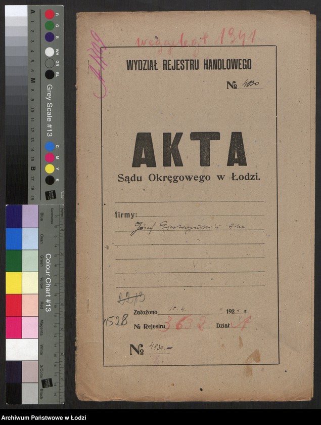 Obraz 2 z jednostki "Józef Piestrzyński - handel towarami spożywczymi, trunkami i towarami kolonialnymi"