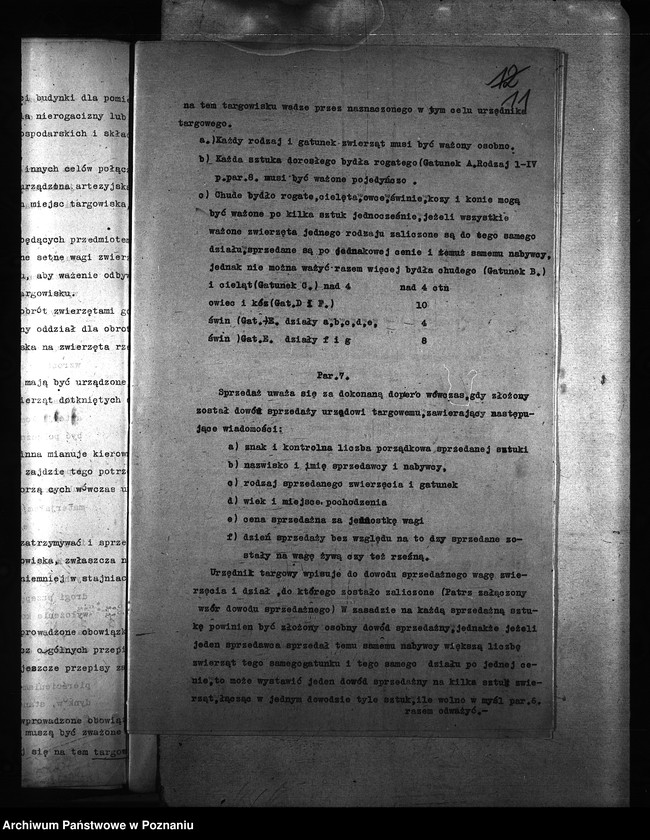 Obraz 15 z jednostki "Obrót zwierzętami [bydłem] ogólne sprawy"