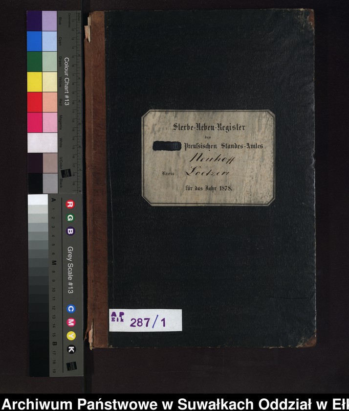 image.from.unit.number "Sterbe-Neben-Register des Preussischen Standes-Amtes Neuhoff Kreis Loetzen"