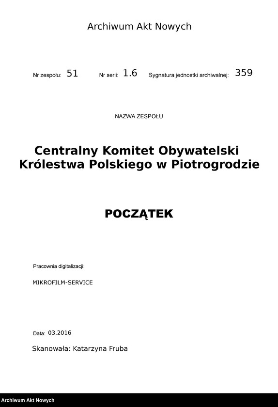 image.from.unit.number "Radzyński powiat. Lubelska gubernia. Spis wysiedlonych."