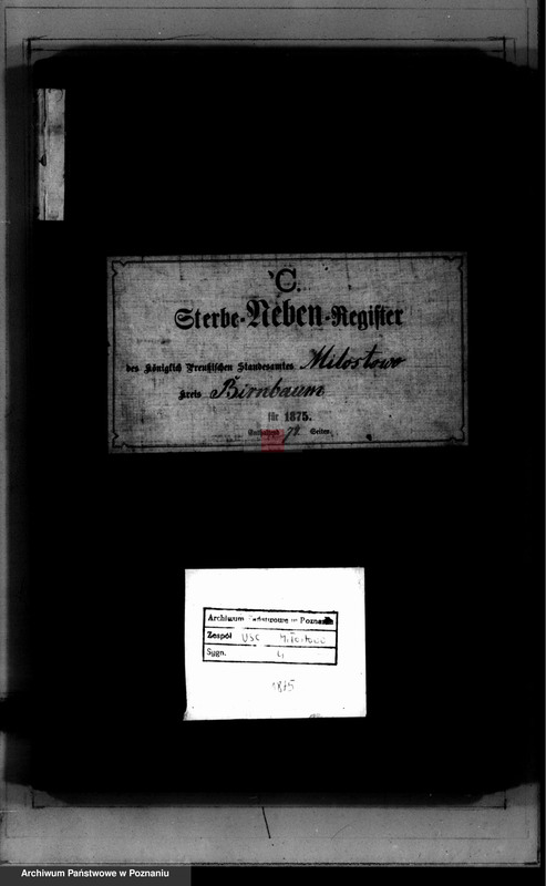 Obraz 1 z jednostki "Księga zgonów"