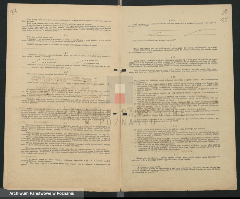 Obraz 19 z jednostki "[Ugody o naukę rzemiosła krawiectwa damskiego w Lesznie]"