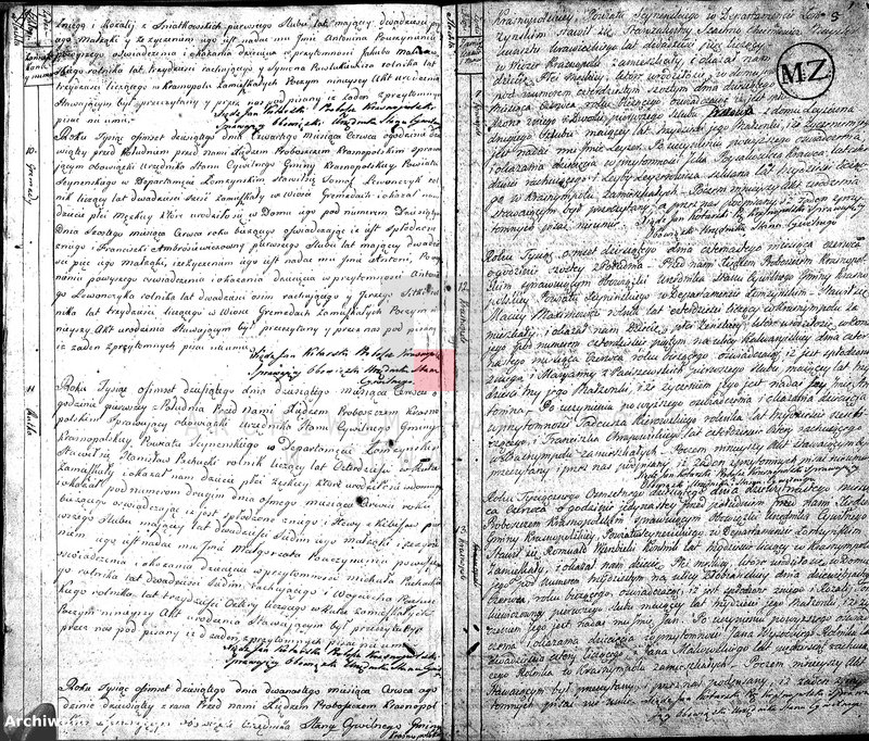 image.from.unit.number "Akta Cywilne Urodzonych Gminy Krasnopolskiey od R.1810 1 Maja do Roku 1811 1 Maja."