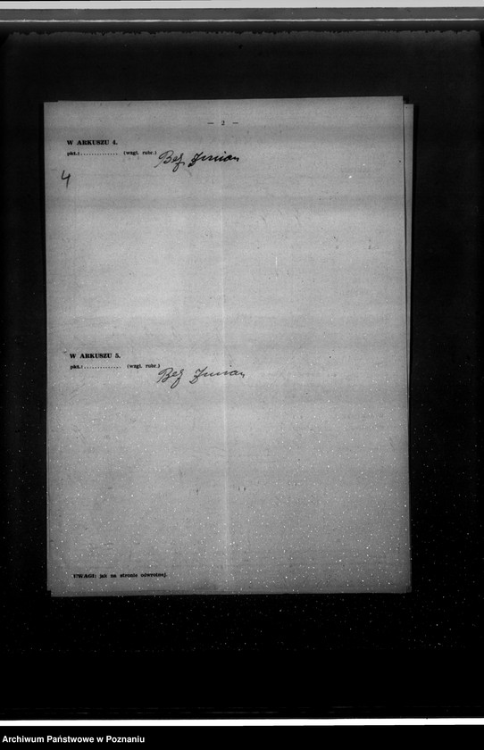 Obraz 8 z jednostki "Kwestionariusz Gazowni miejskiej w Czempiniu"