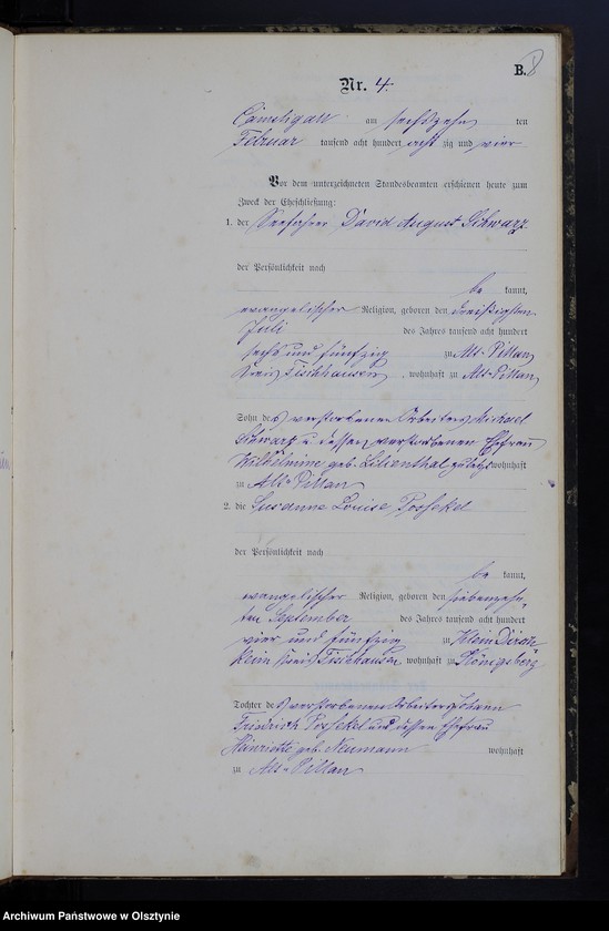 image.from.unit.number "Heiraths-Haupt-Register Nr 1 - 26"