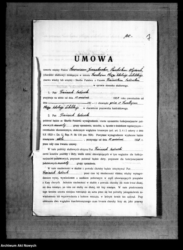 image.from.unit.number "Akta osobowe - Sadowski Franciszek."