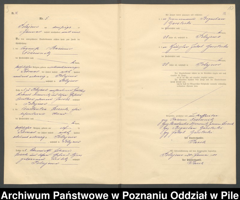 Obraz 8 z jednostki "Księga małżeństw"