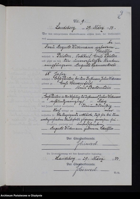 image.from.unit.number "Sterbe-Neben-Register Nr 1 - 20 [ Księga zgonów - wtóropis ]"