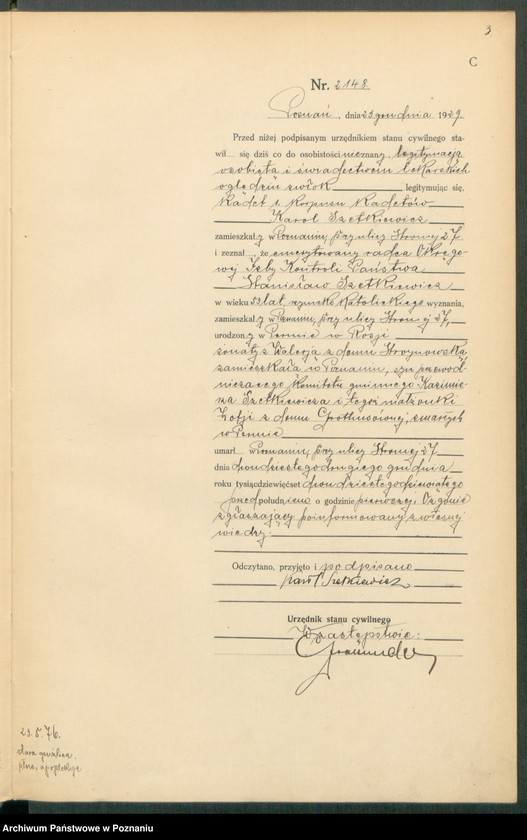 Obraz 5 z jednostki "Księga miejscowa zgonów tom V [Rejestr główny zgonów]"