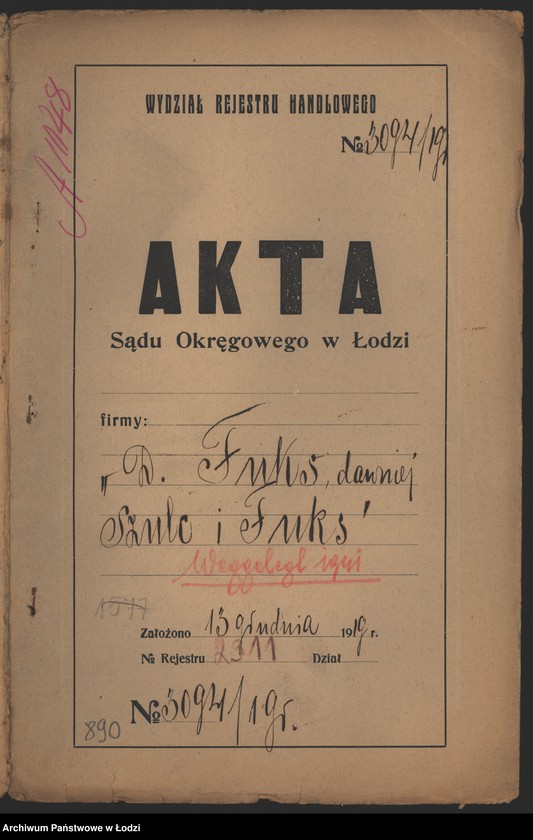 Obraz 2 z jednostki "Dawid Fuks- przędzalnia i szarparnia"