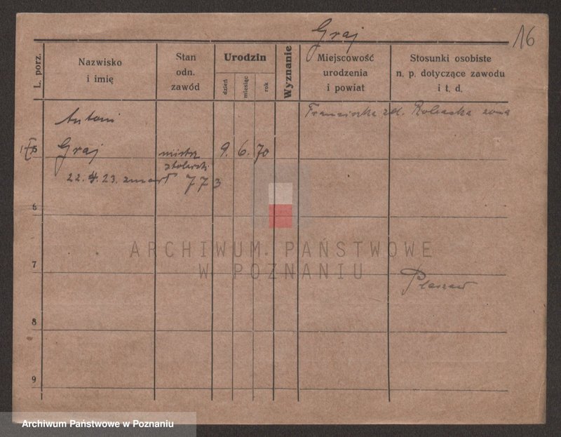 Obraz 18 z jednostki "Grage - Gralinski"